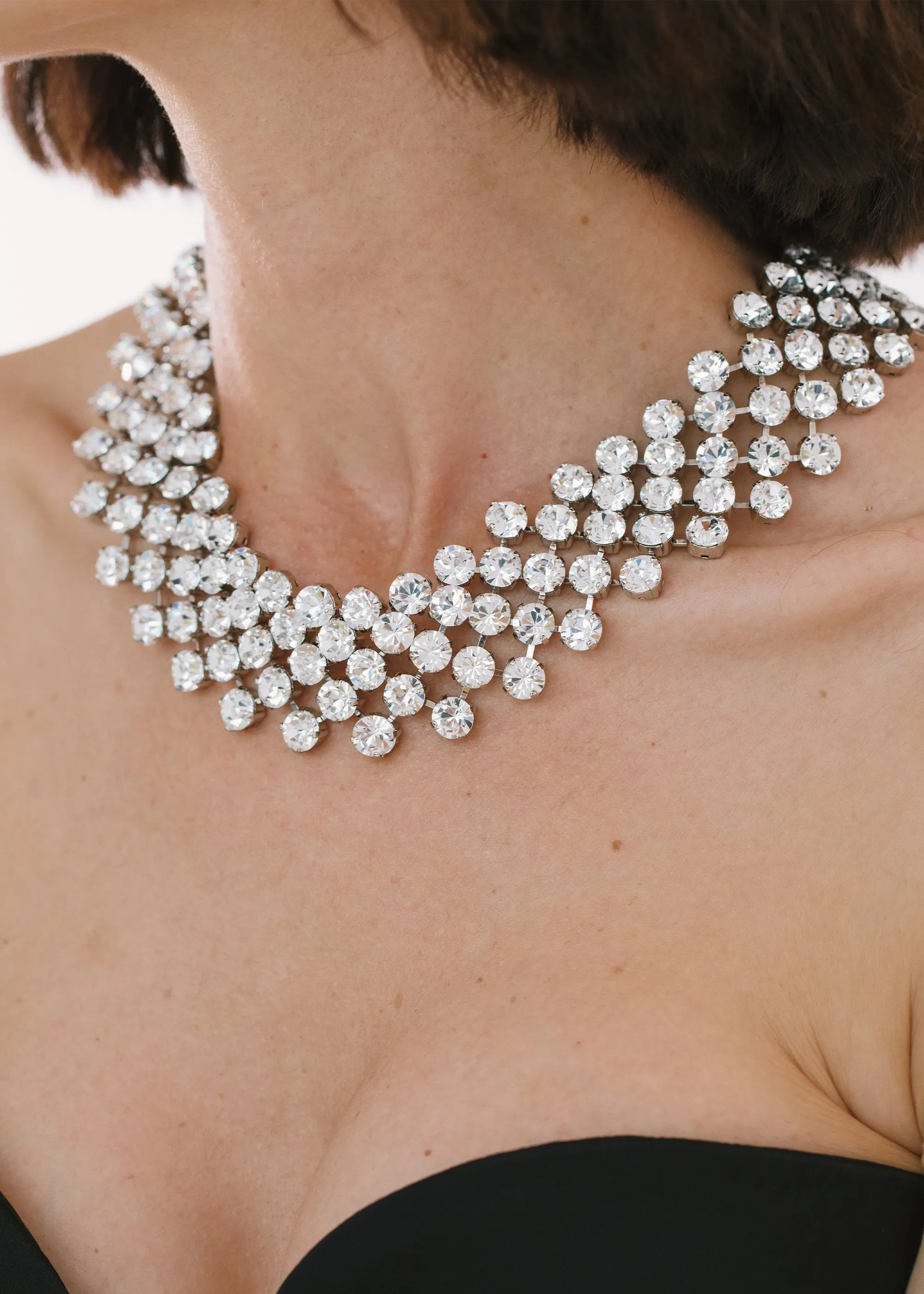 Diamantina Necklace -- Crystal