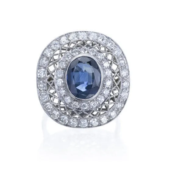 Diamond & Sapphire Ring