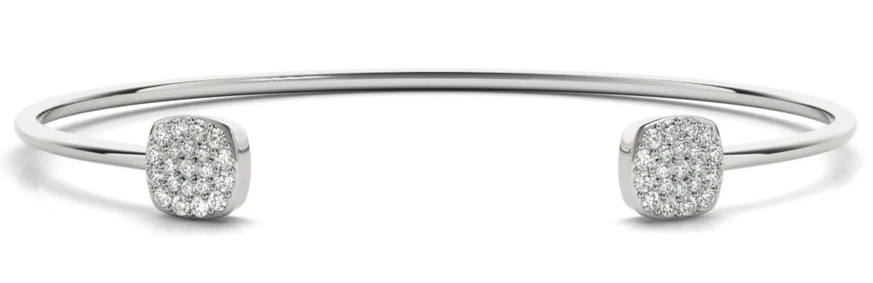 Diamond Bangle 0.49 ct tw - Ladies 14kt White Gold