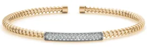 Diamond Bangle 0.49 ct tw - Ladies 14kt Yellow Gold