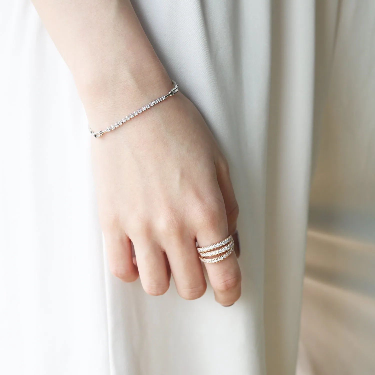 Diamond Bangle Bracelet