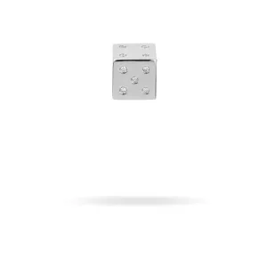 Diamond Dice Big Bead in Sterling Silver