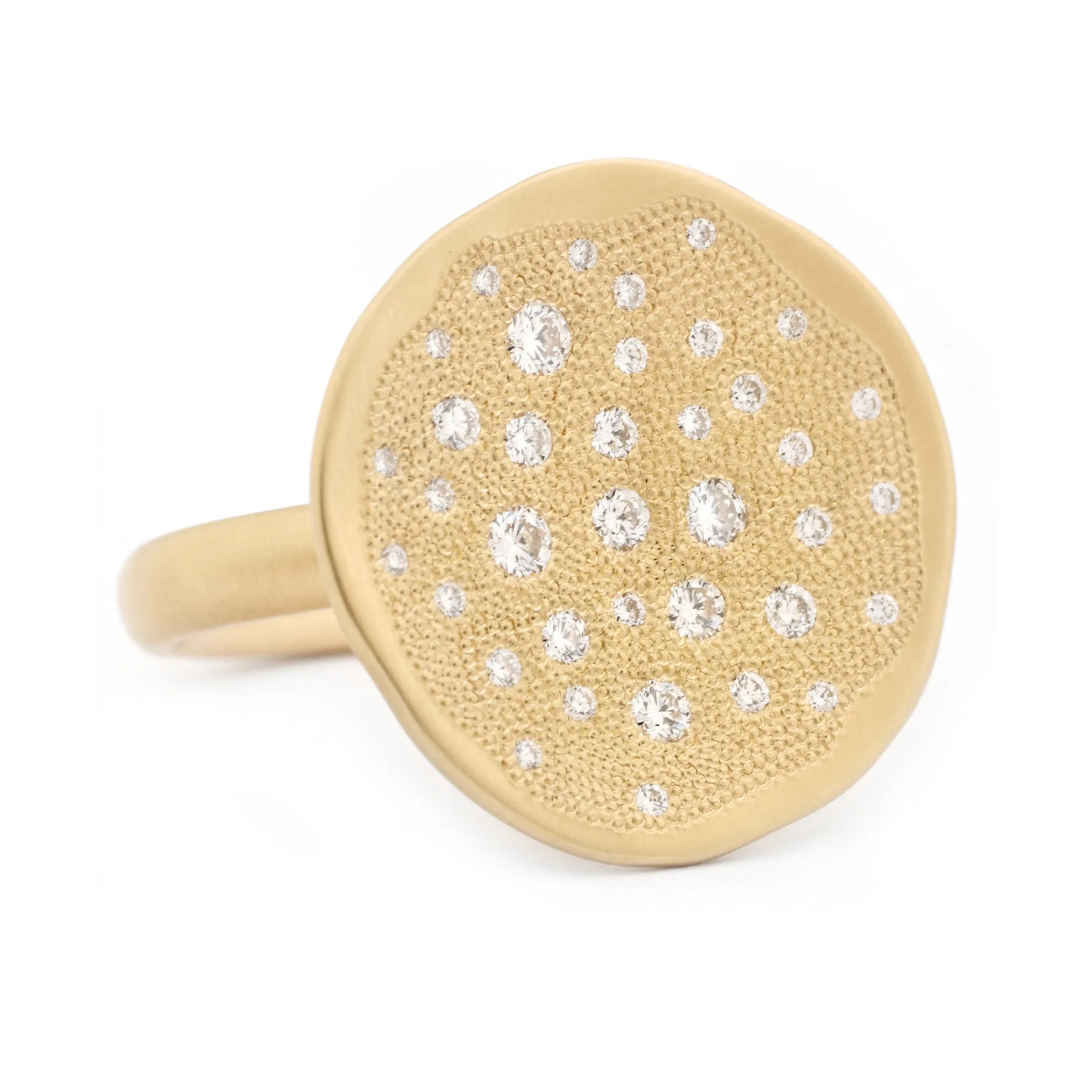 Diamond 'Stardust' Disc Ring