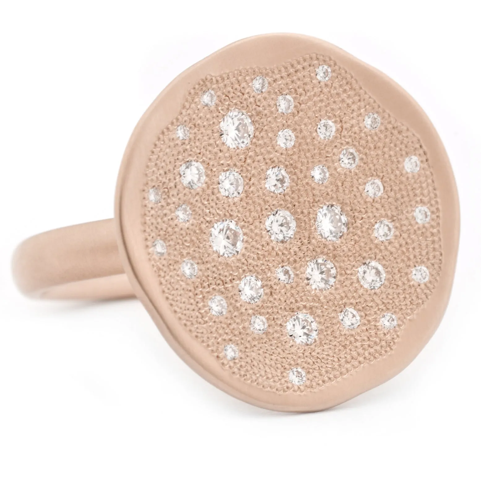 Diamond 'Stardust' Disc Ring