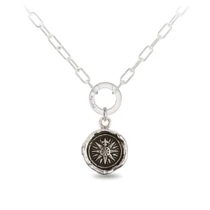 Direction Small Paperclip Chain Necklace