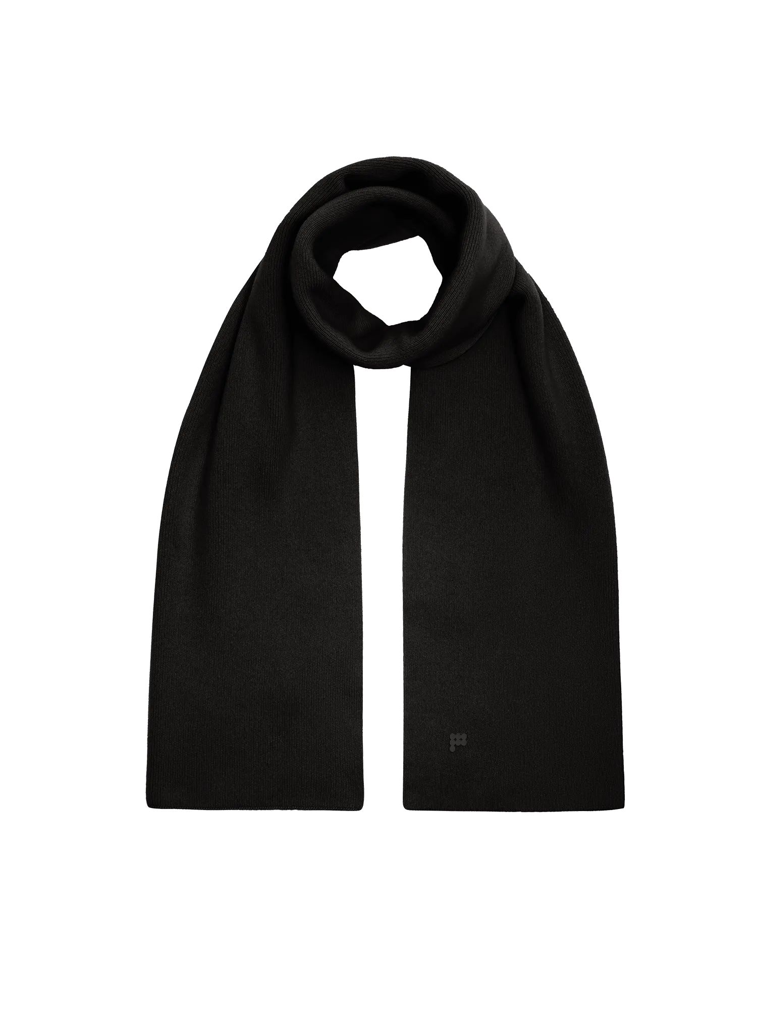 DNA Recycled Cashmere Scarf—black