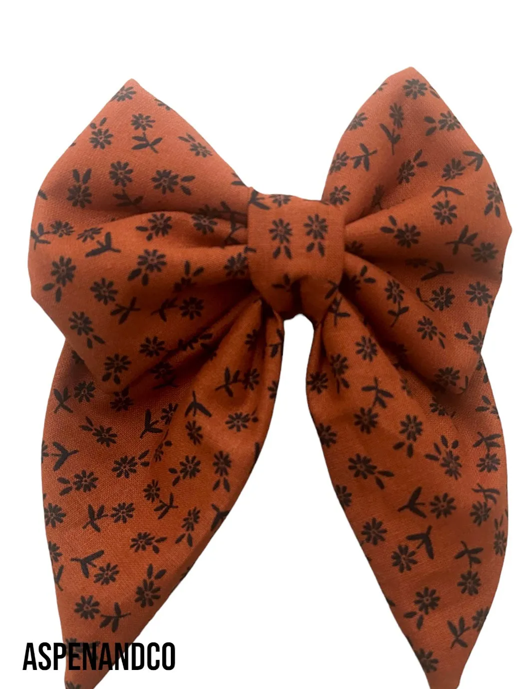 Dog Bow Tie - Rust Florals