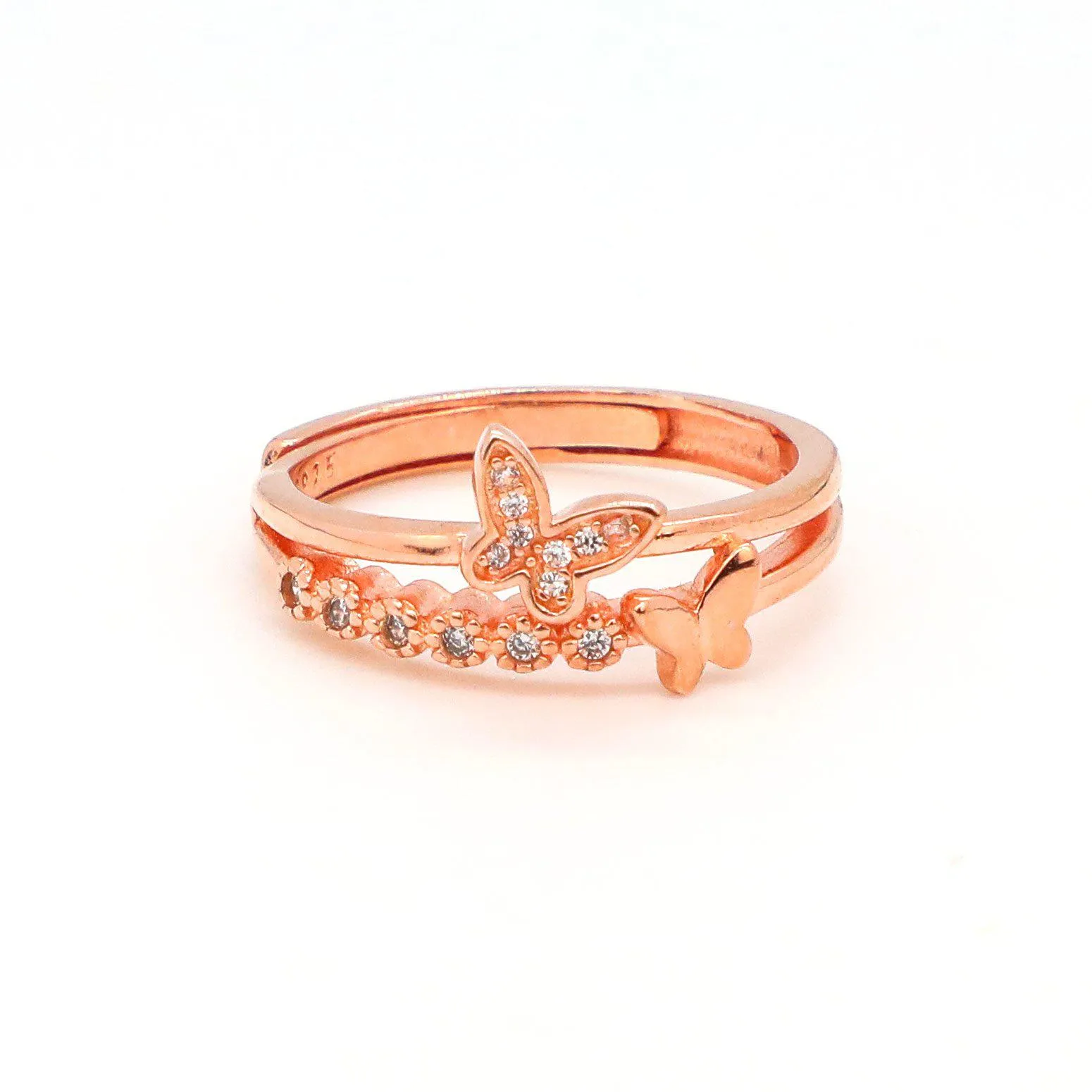 Double Butterfly Ring