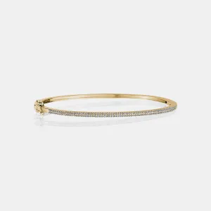 Double Row Diamond Bangle