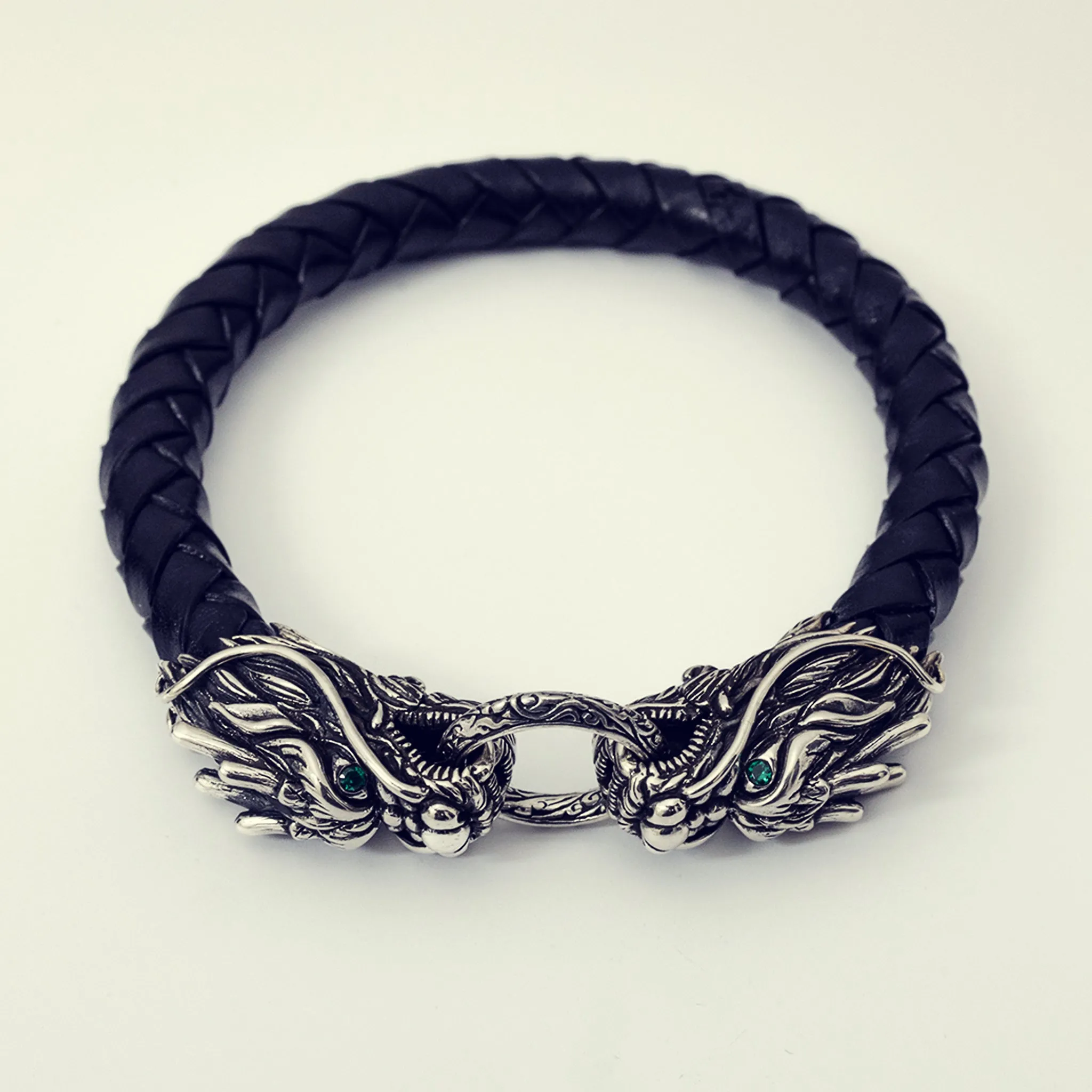 Dragon Braided Leather Bracelet