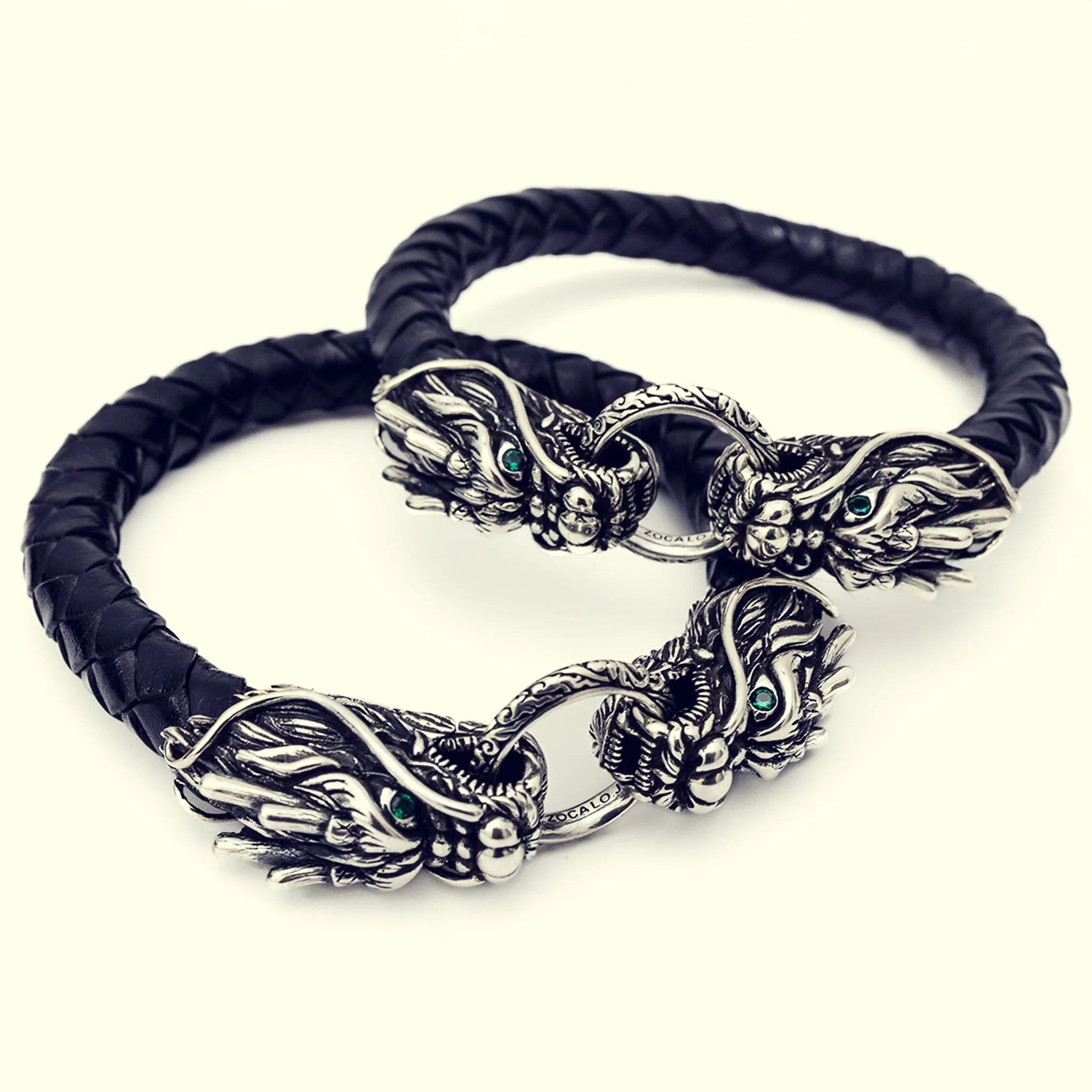 Dragon Braided Leather Bracelet