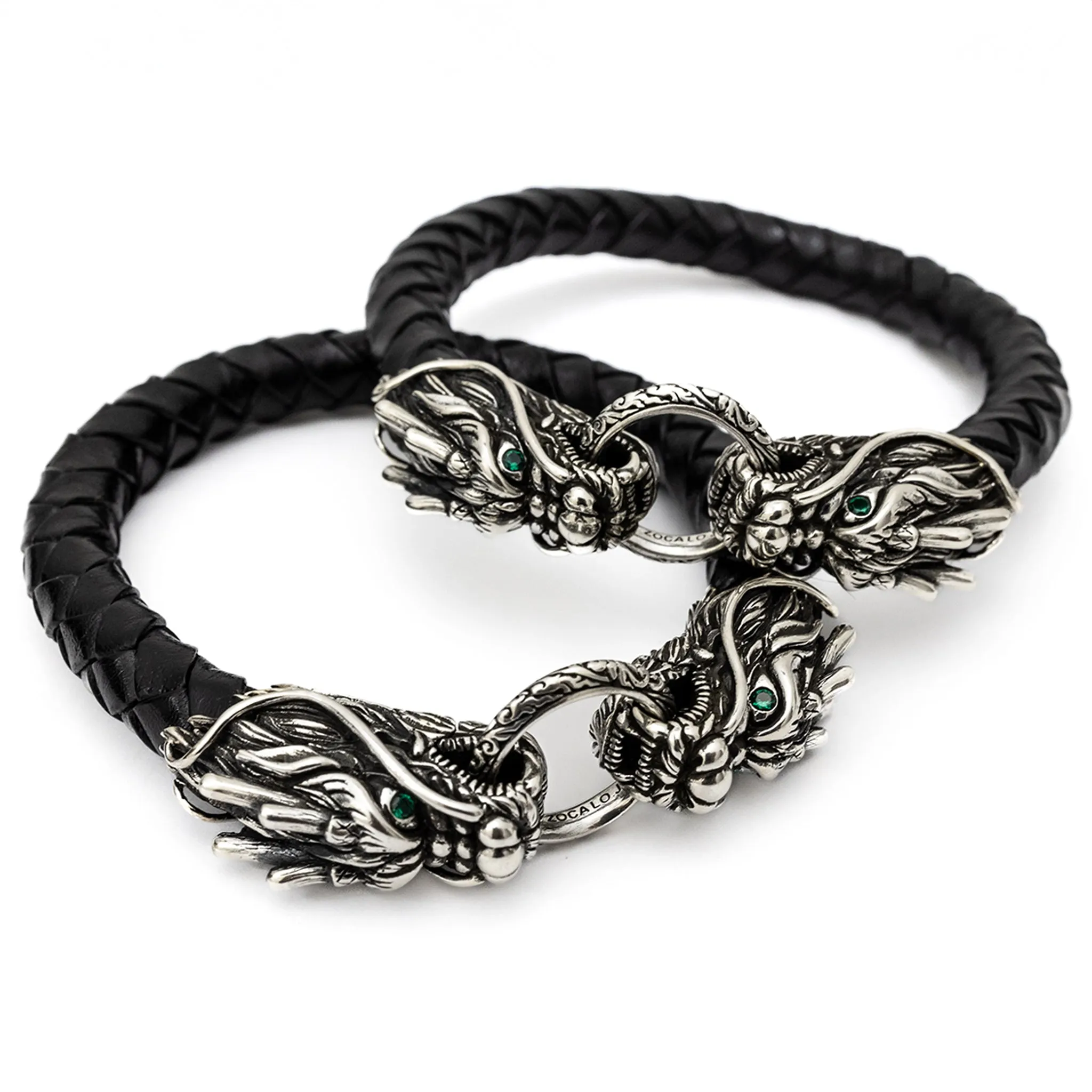 Dragon Braided Leather Bracelet