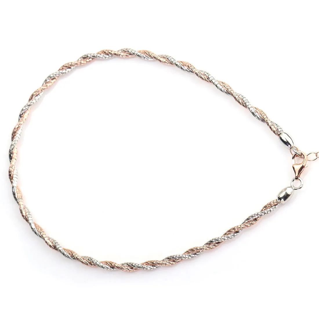 Dual Tone Entwined Anklet.