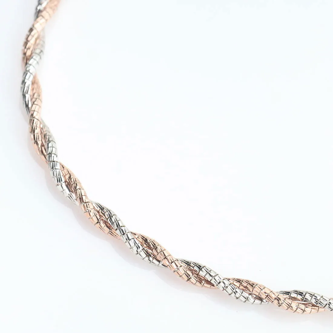Dual Tone Entwined Anklet.