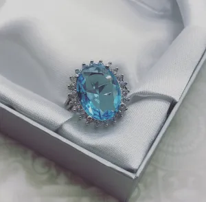 Duchess Blue Cocktail Ring