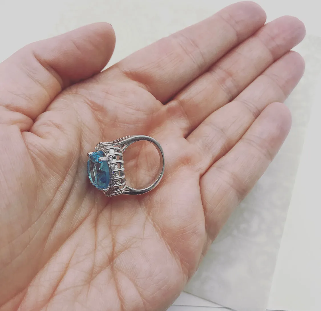 Duchess Blue Cocktail Ring