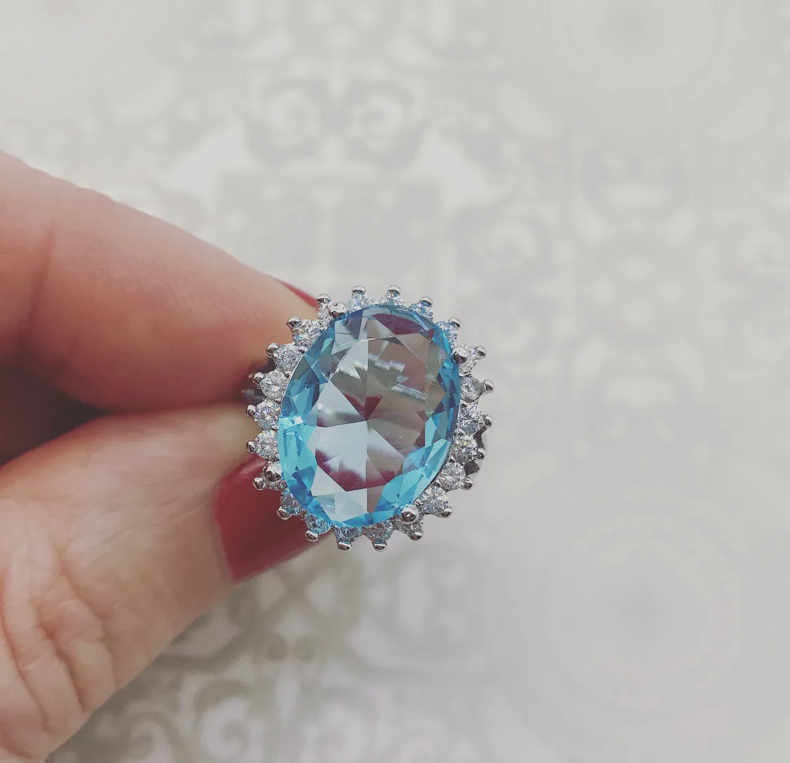 Duchess Blue Cocktail Ring