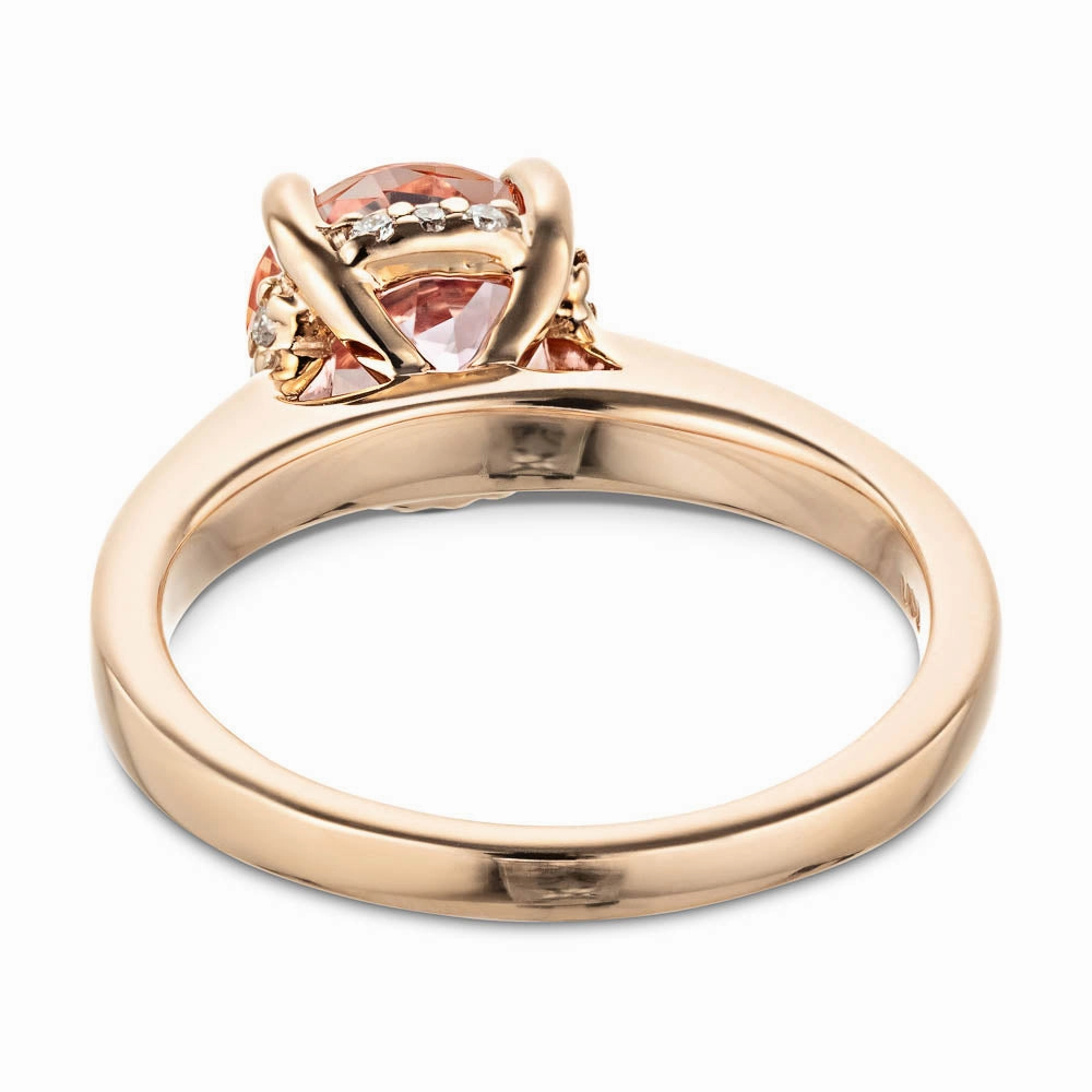 Stefania Princess Lab Grown Diamond Cathedral Hidden Halo Engagement Ring Elegant Jewelry