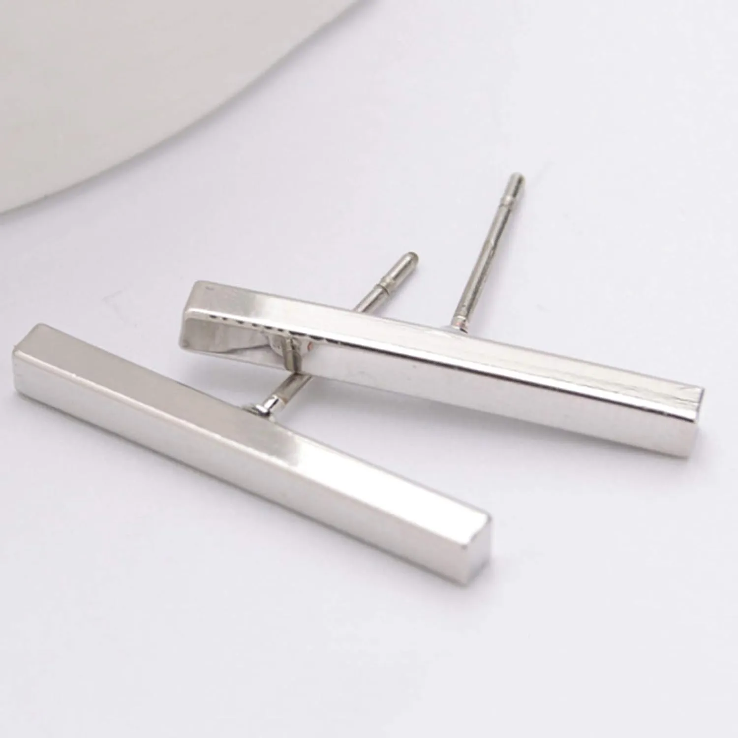 Earring Hoop Stud Drop & Dangle, Minimalist Bar Stick Line Women Stud Earrings Party Jewelry Valentine Day Gift for Women Teen Girls Birthday Christmas Friends Gift