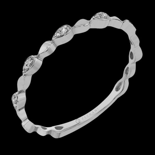 Artistic Design Casual Structure ZR1704 Right Hand Ring in 14k Gold with Diamonds