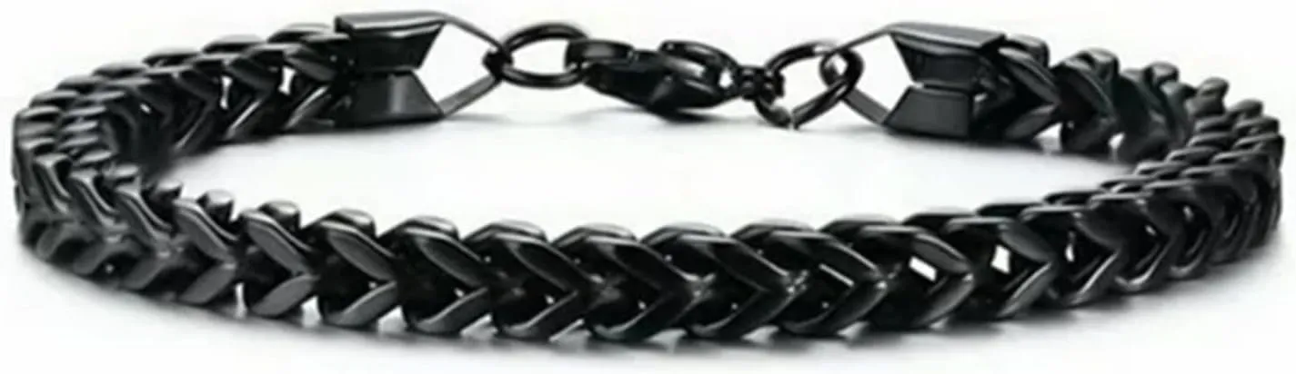 Elegant Stainless Steel Snake Chain Bracelets Bangles For Men Link Chain Jewelry Gifts