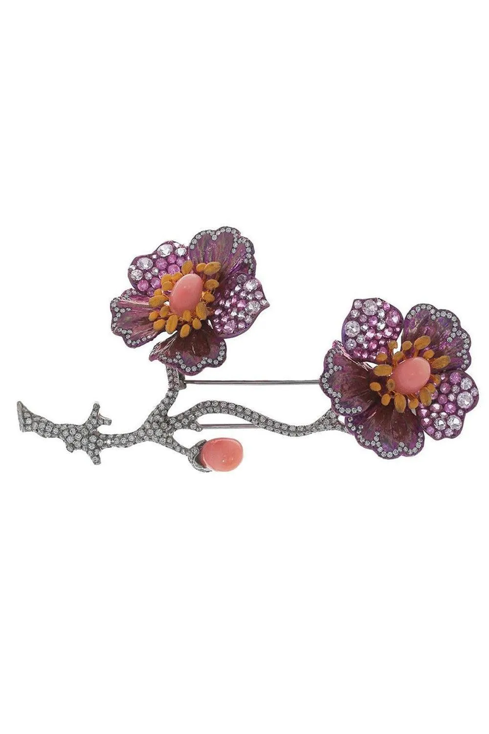 Elemento Pearl Sapphire Brooch