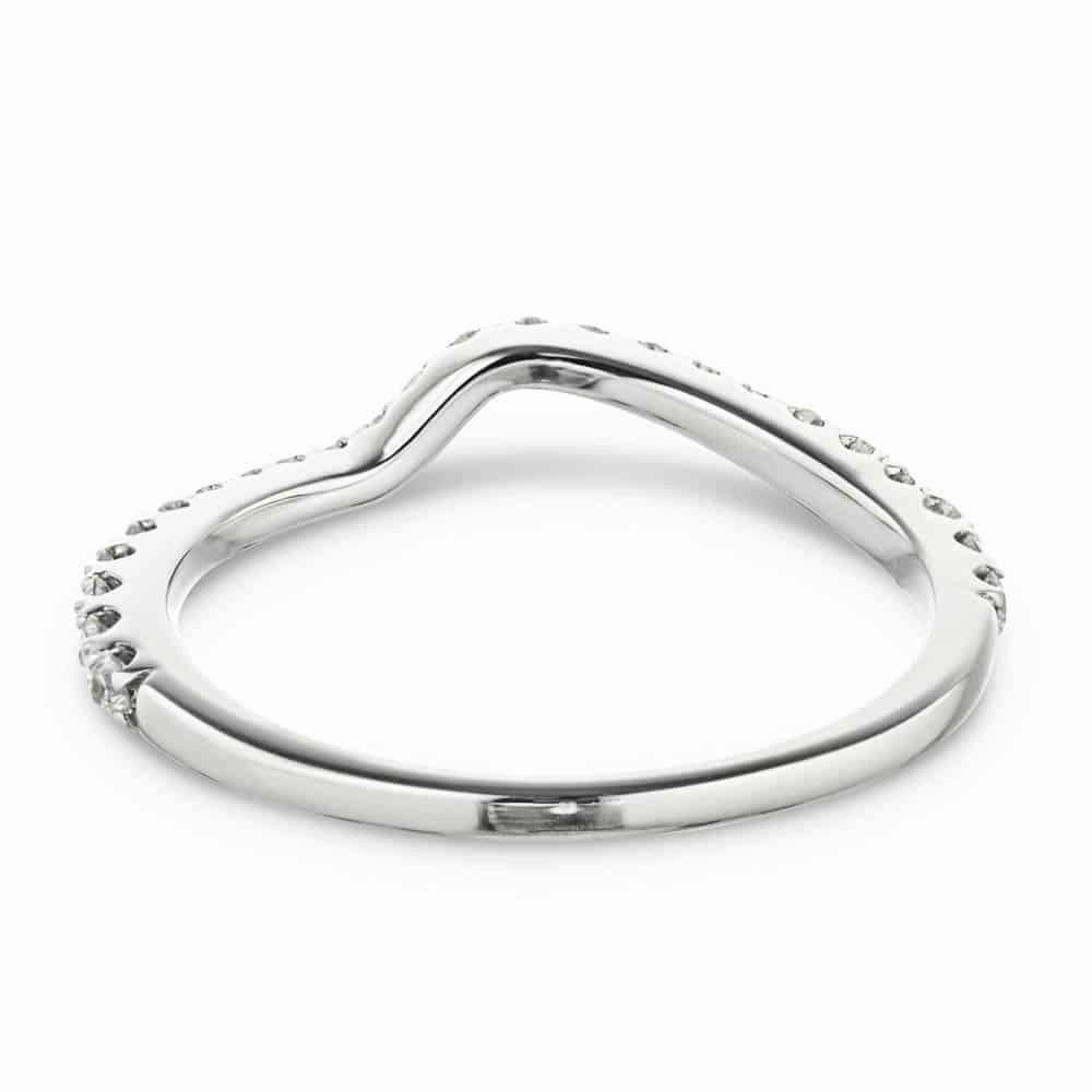 Bridget 1/5 ctw Round Lab Grown Diamond Shared Prong Curved Band Classic Accent Memorable Gift