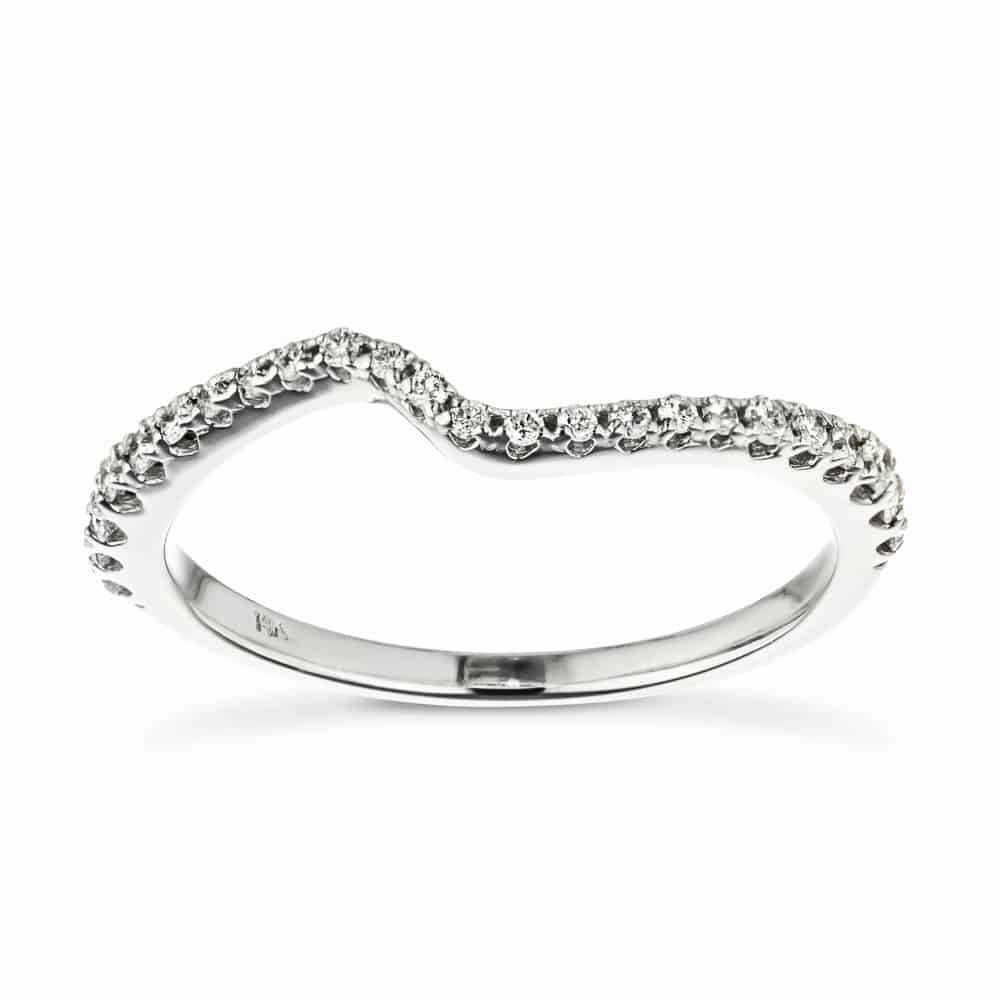 Designer Product Beach Wear Bridget 1/5 ctw Round Lab Grown Diamond Shared Prong Curved Band