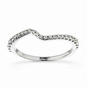 Designer Product Beach Wear Bridget 1/5 ctw Round Lab Grown Diamond Shared Prong Curved Band