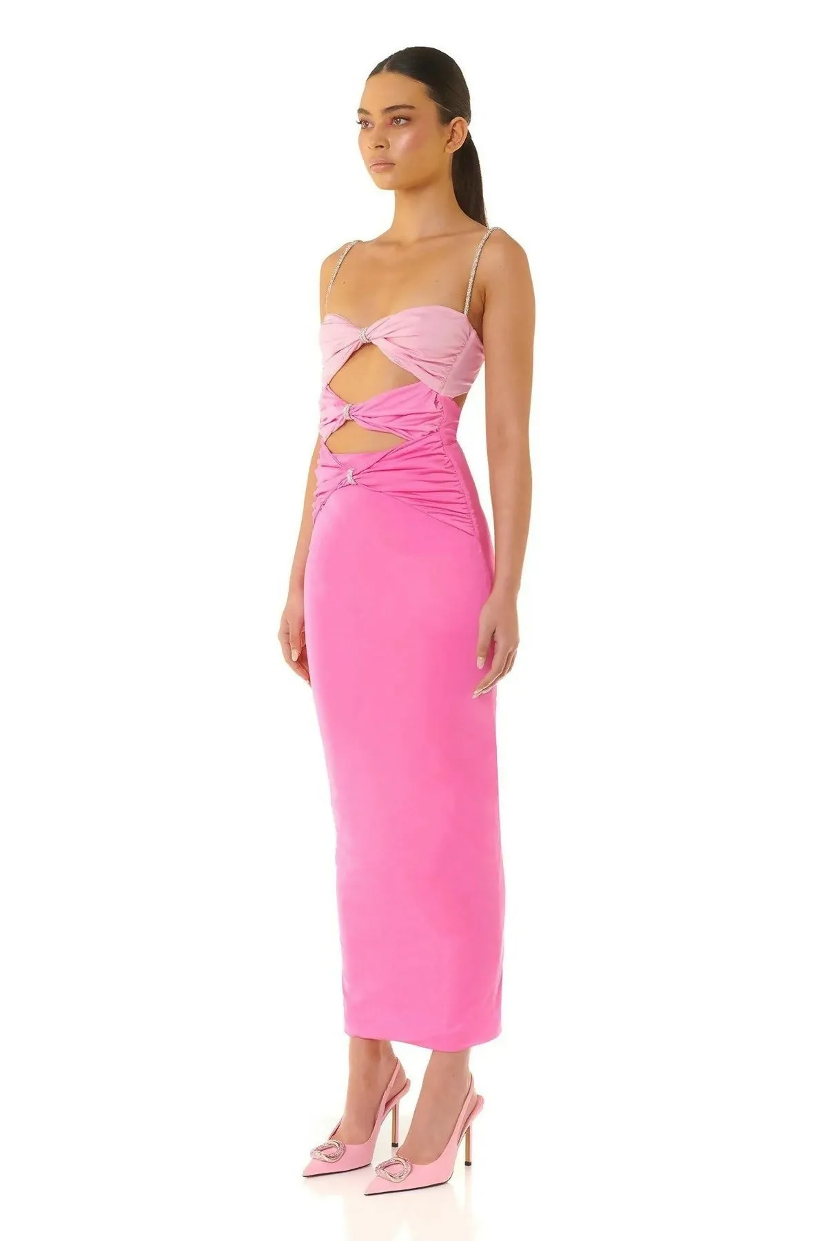Eliya the Label Zora Dress Pink Size S/AU 8