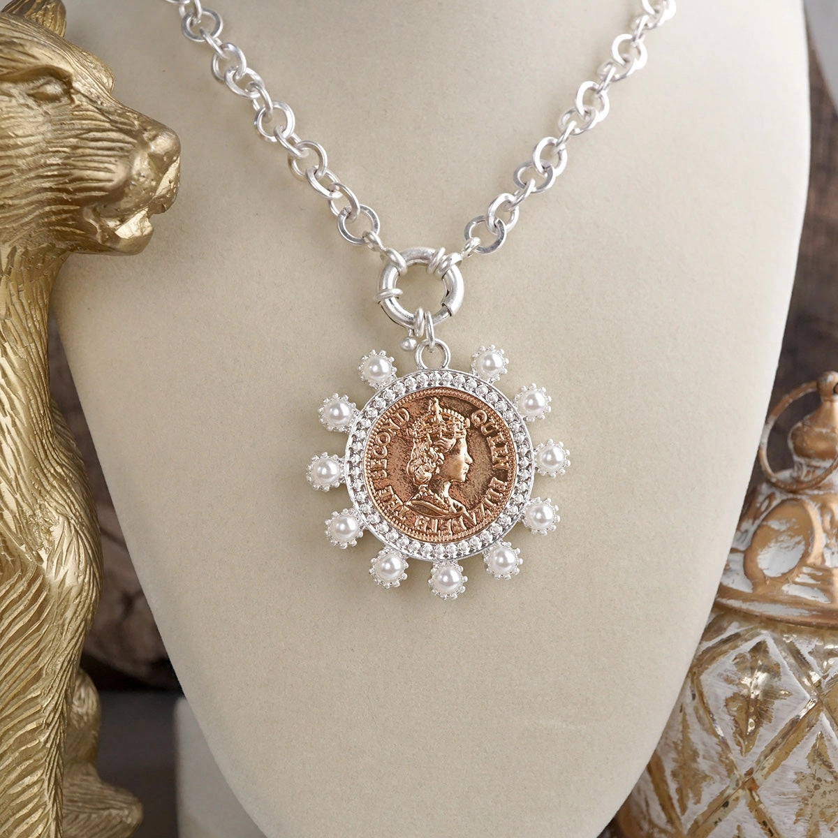 Elegant Jewelry Best choice Elizabeth ?C Statement Coin Necklace