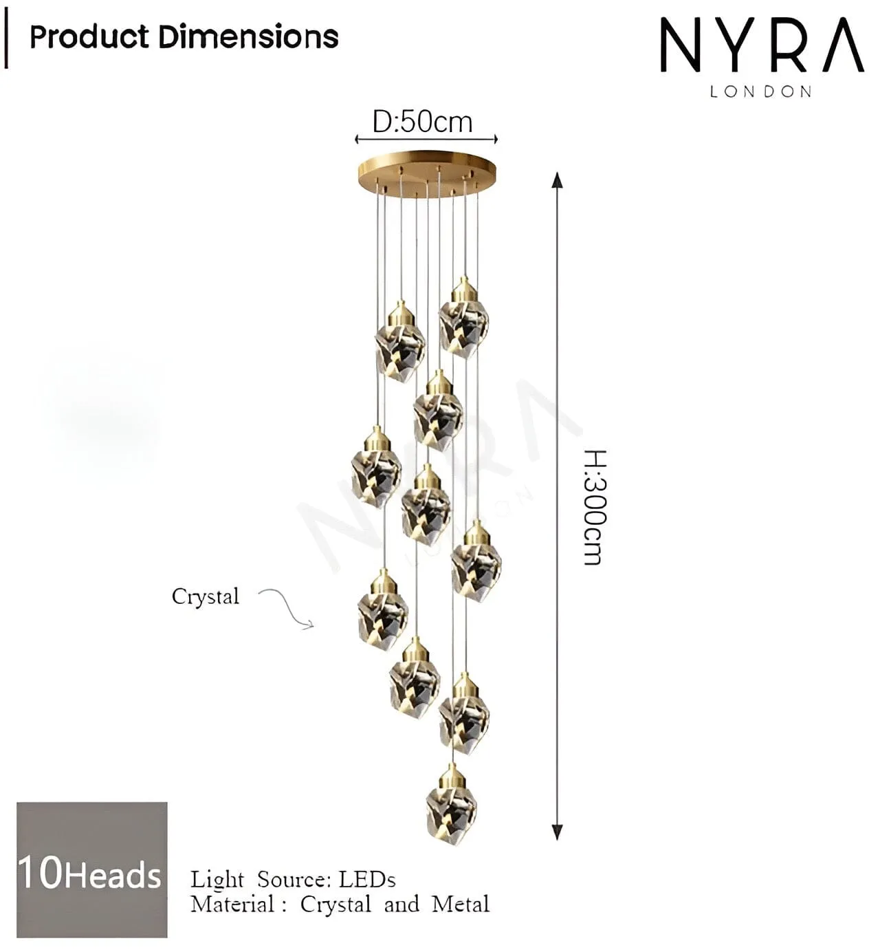 Elodie Crystal Chandelier