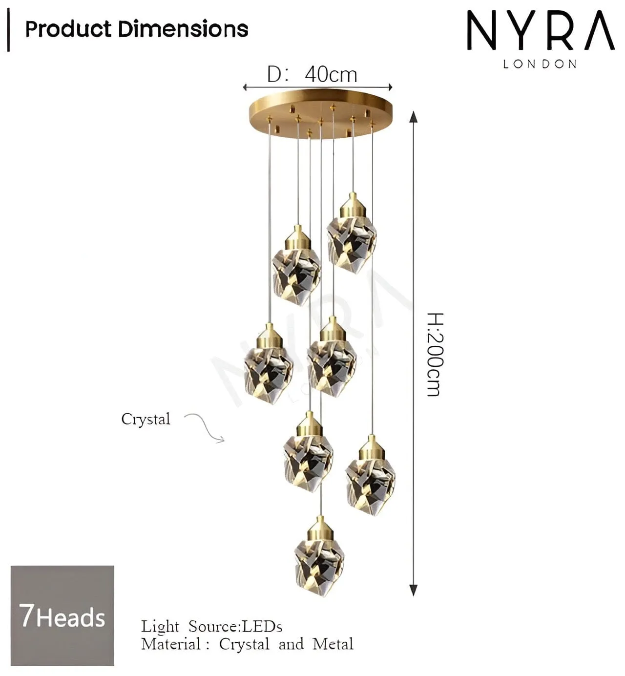 Elodie Crystal Chandelier