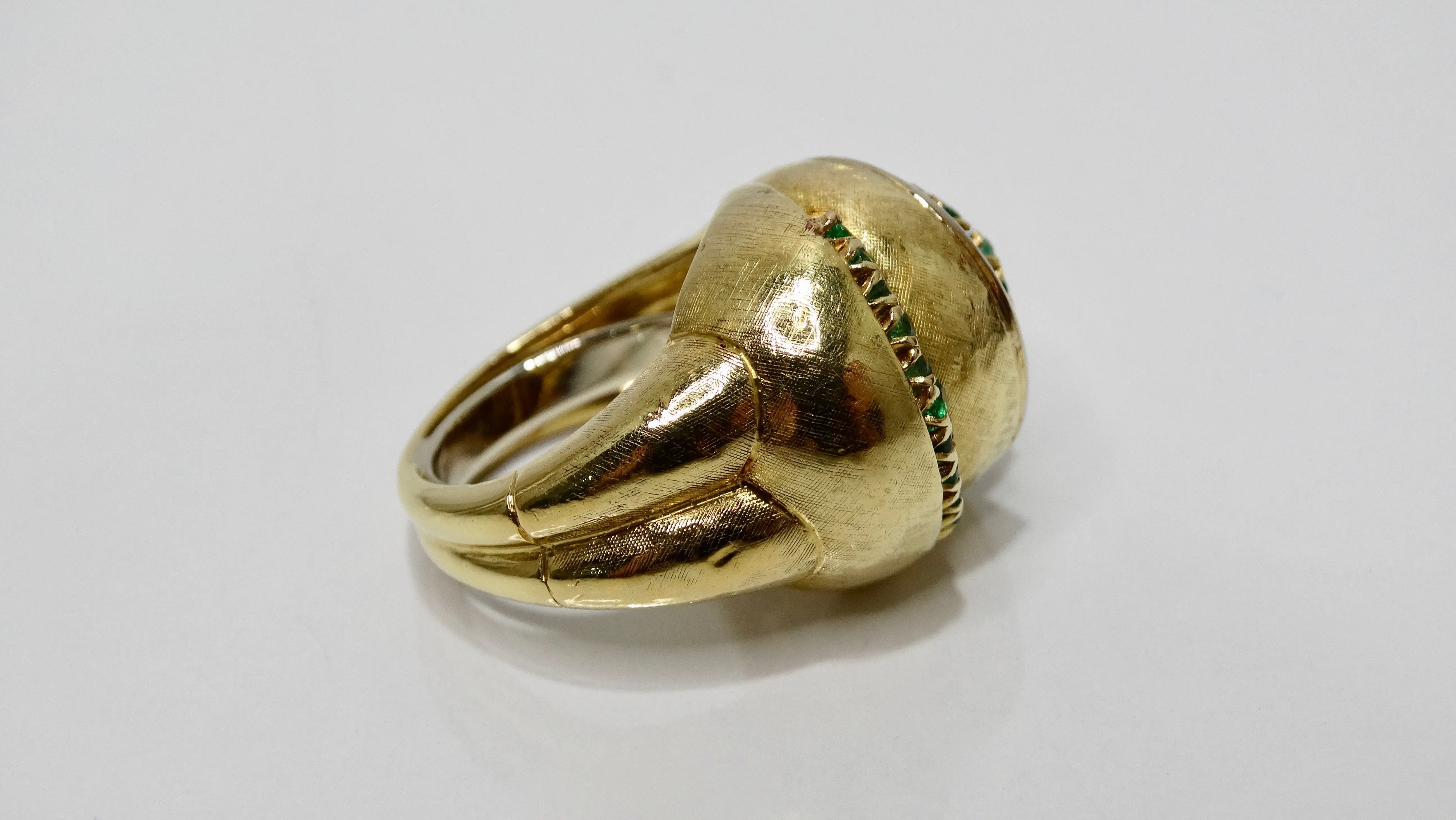 Emerald & Diamond Cocktail Ring
