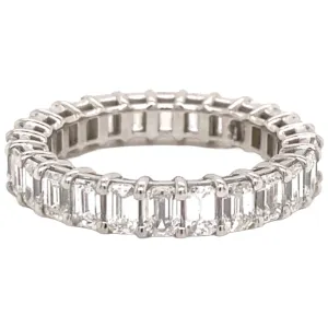 Emerald Diamond Eternity Band