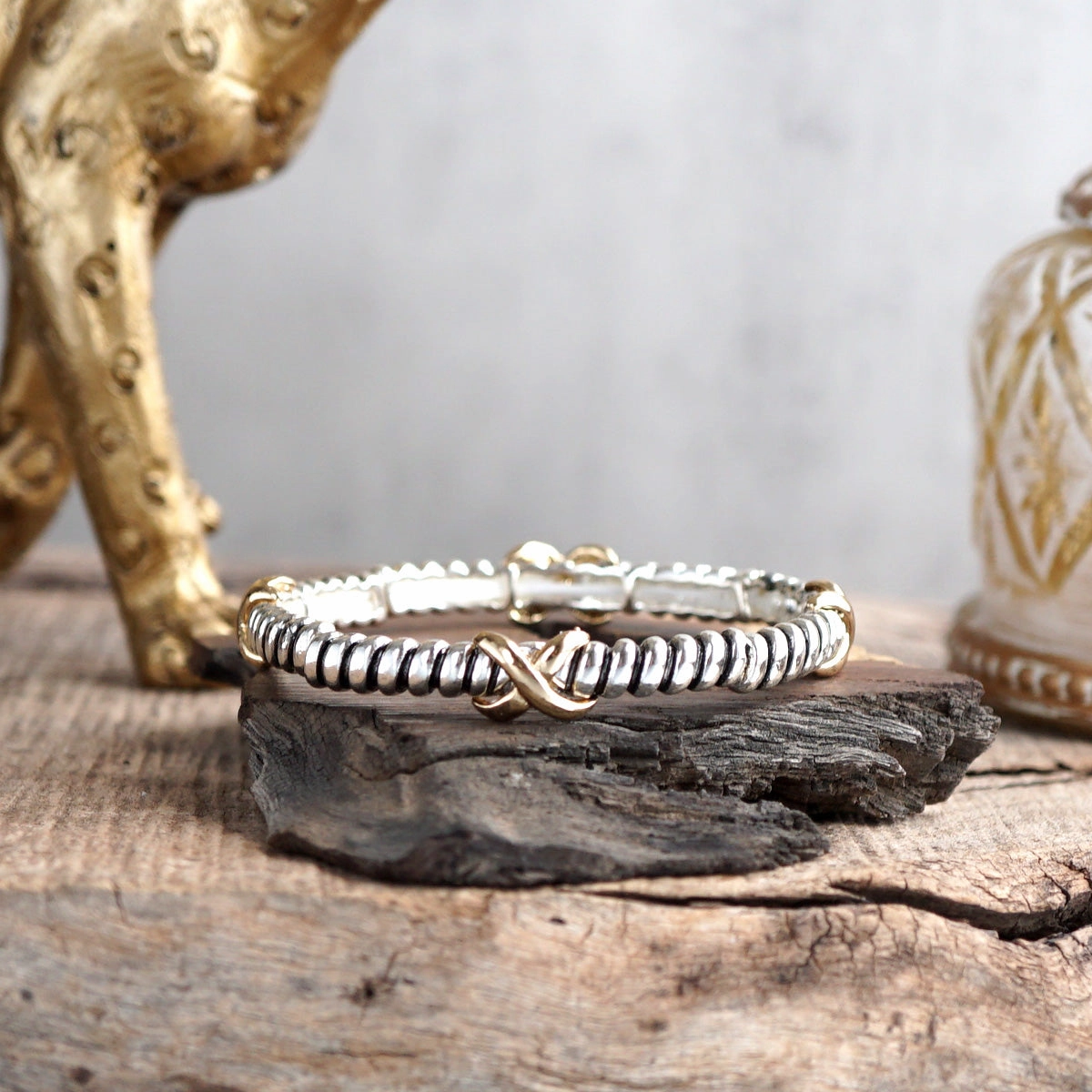 Uniform Standard Adjustable Perspective Silver Serenade ?C Boho Bangles Collection