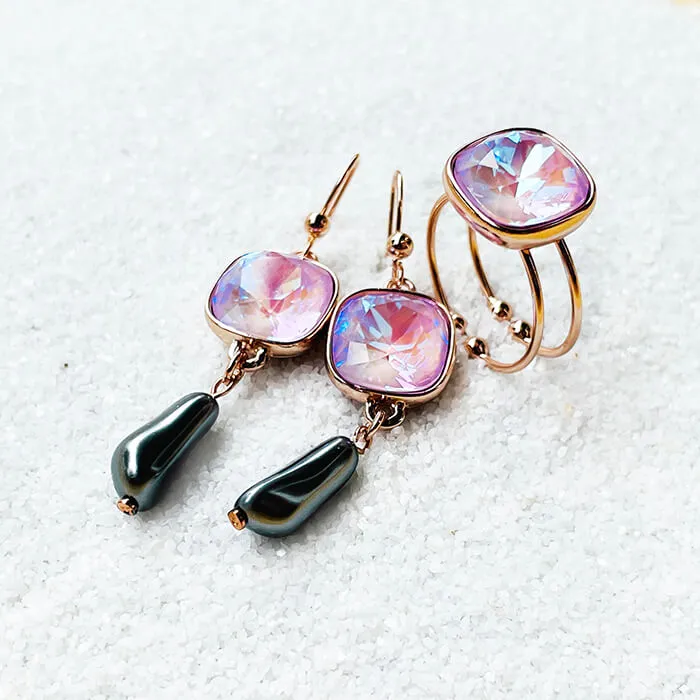 Endora Lavender Swarovski Ring