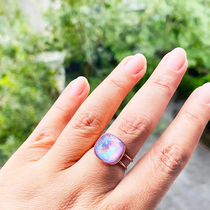 Endora Lavender Swarovski Ring