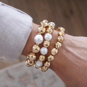 Uplifting Fusions Change Maker Golden Essence ?C Organic Beaded Bracelet Set
