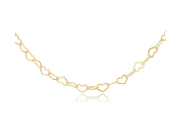 enewton 15" Choker Love Chain - Gold