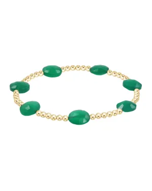 enewton Admire Gold 3mm Green Onyx Bracelet