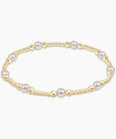 enewton Classic Purpose Pattern 4mm Bead Bracelet- Pearl