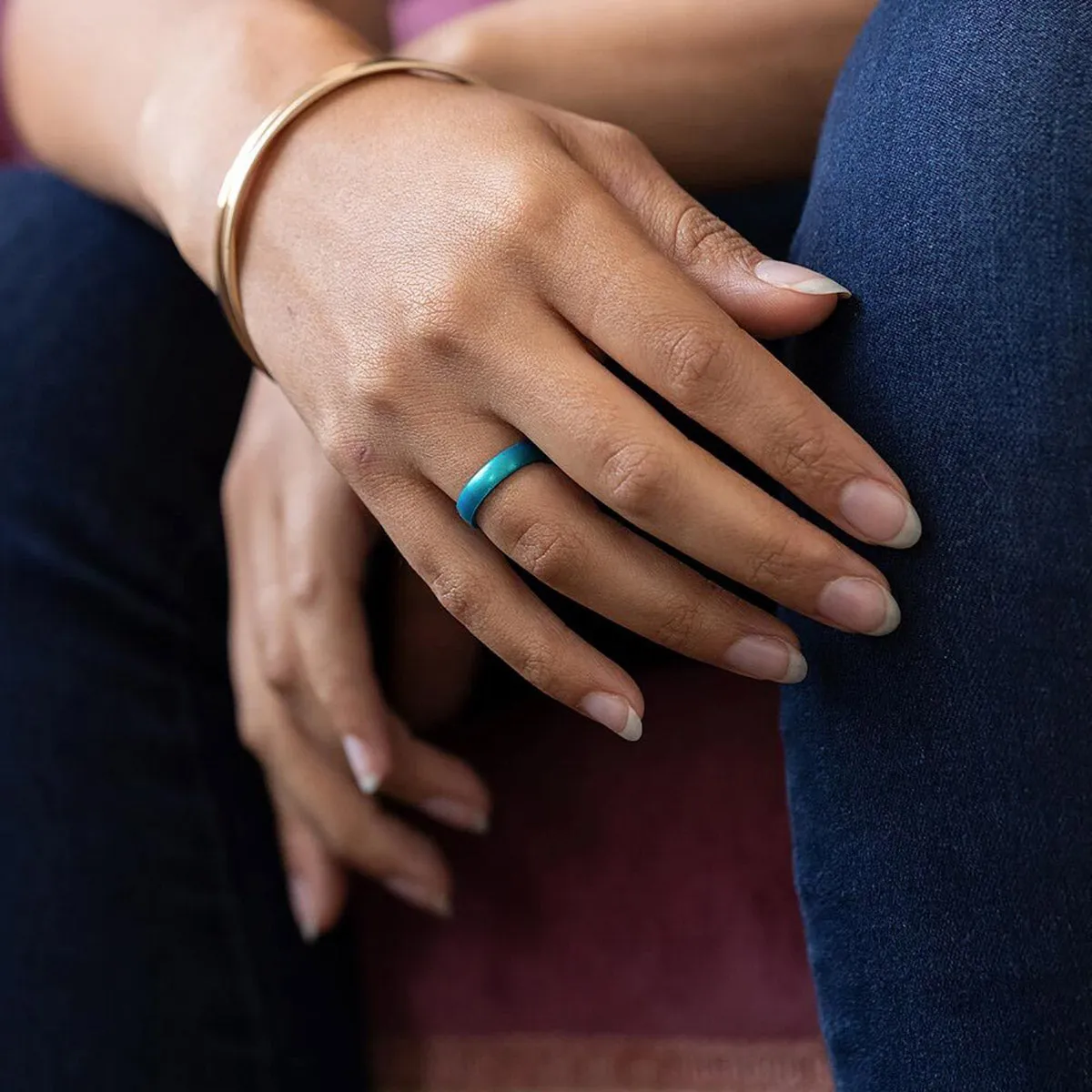 Enso Rings Thin Elements Series Silicone Ring - Rose Gold