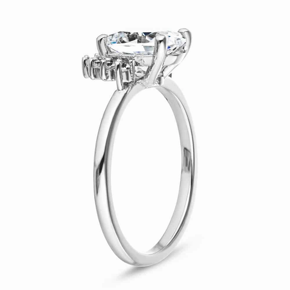 Anniversary Accent Limited Series Camilla Oval Lab Grown Diamond Half Halo Engagement Ring