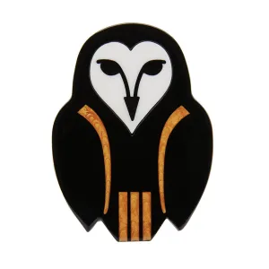 Erstwilder Art Nouveau Owl Ornamental Brooch