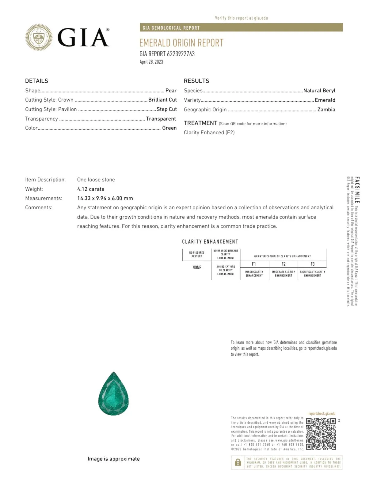 Estate 18K TT Gold 10.15ctw H-I/VS2-SI1 Diamond & 4.12ct Emerald Cocktail Ring GIA#6223922763