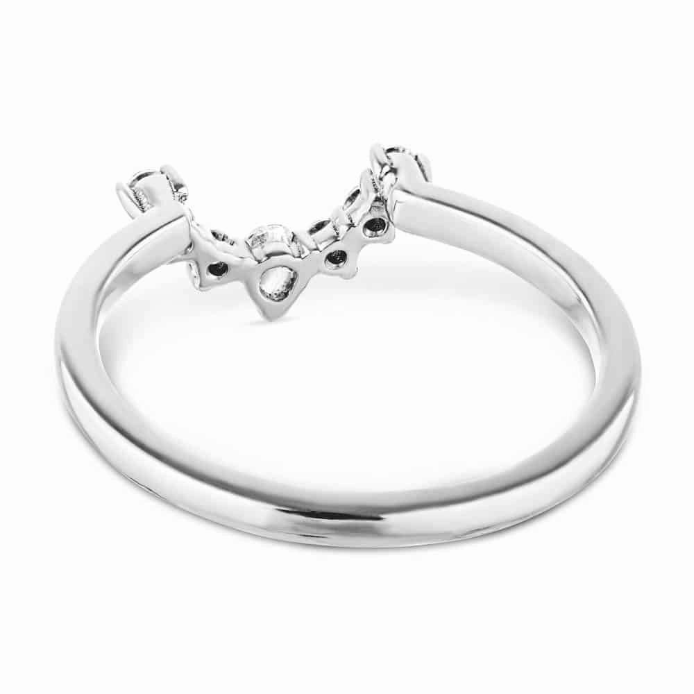Camilla 1/5 ctw Pear and Round Lab Grown Diamond Fan Curved Band Exclusive Object Simple Mark