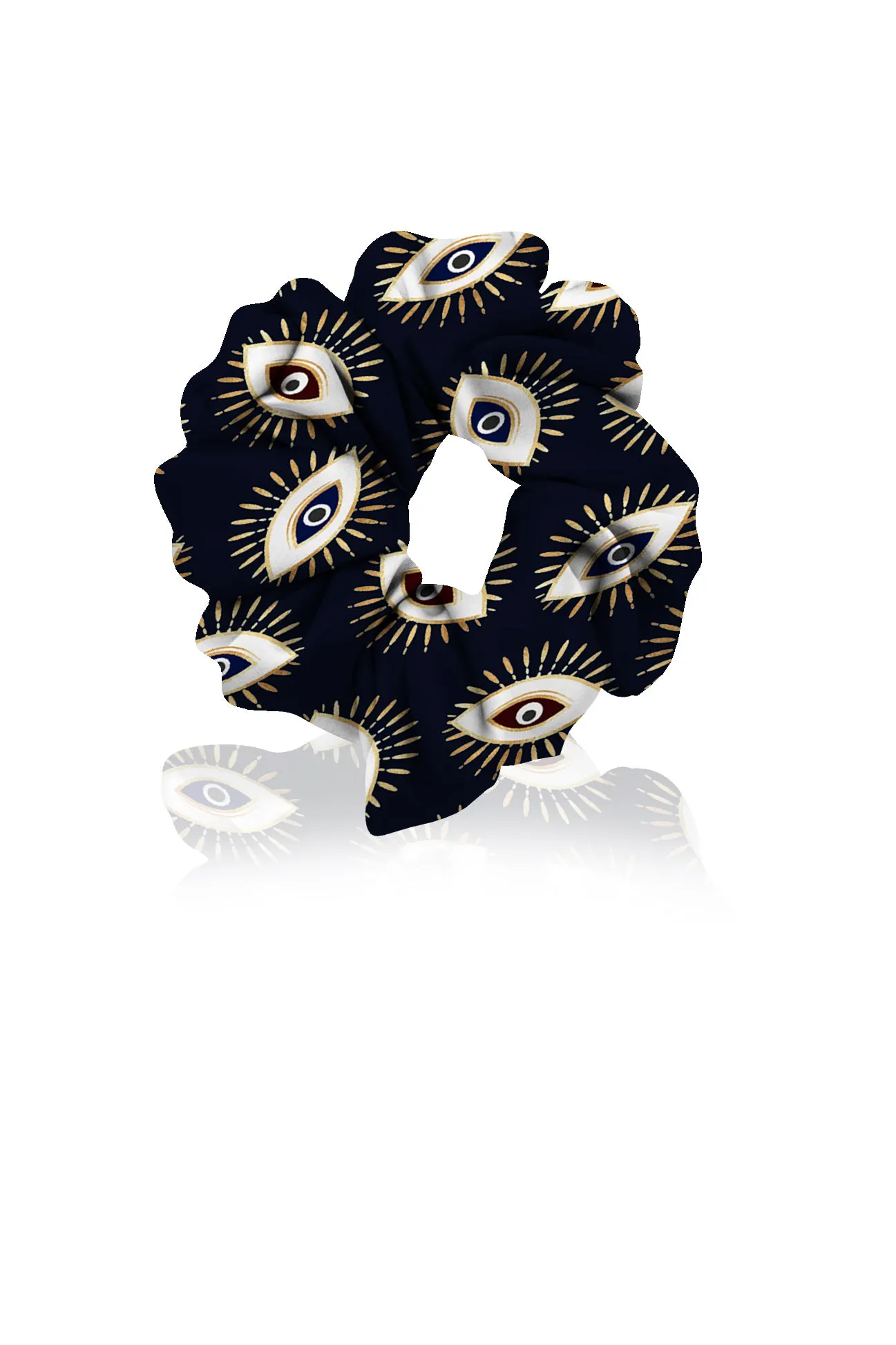 Evil Eye Printed Hair Scrunchies