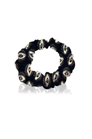 Evil Eye Printed Hair Scrunchies