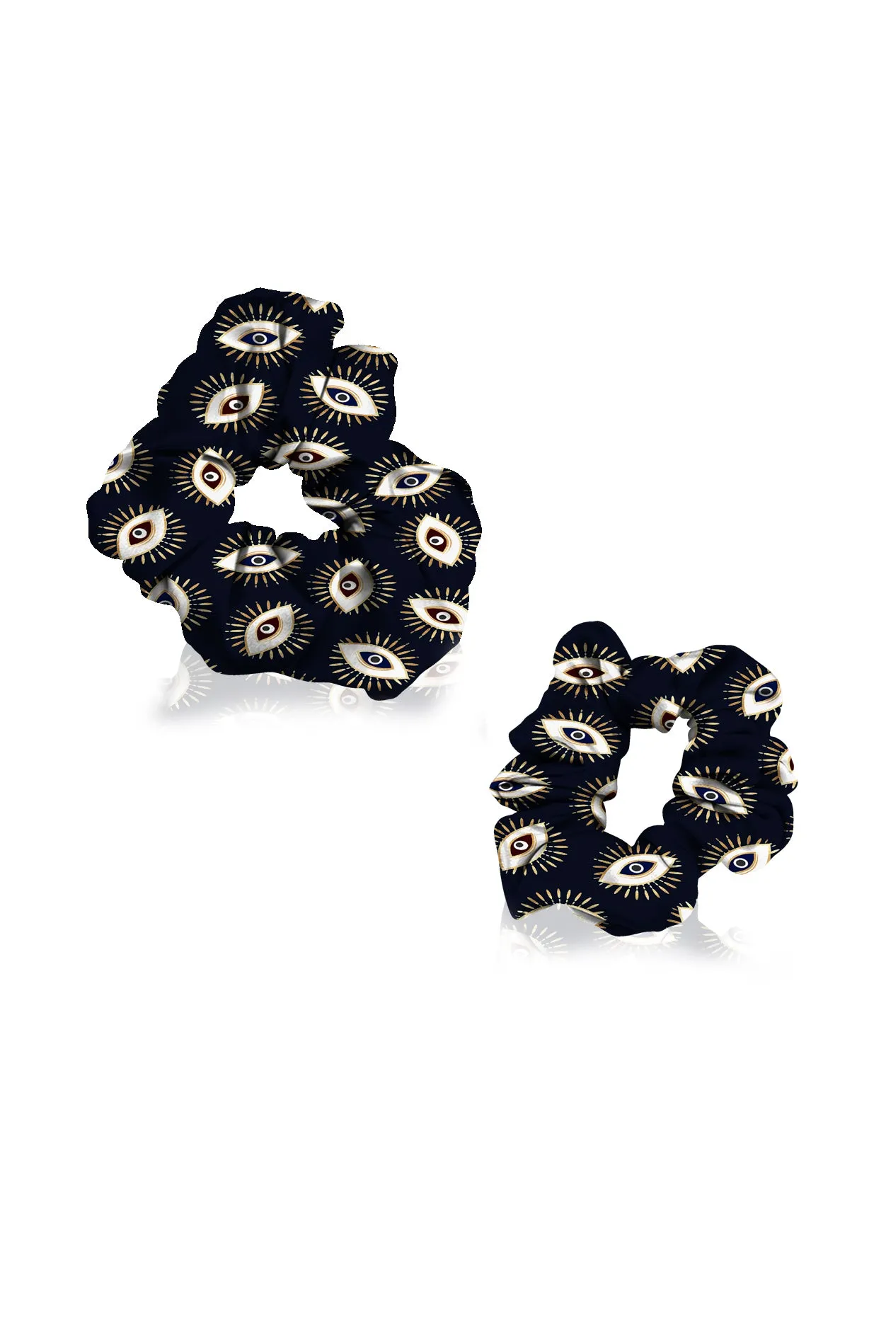 Evil Eye Printed Hair Scrunchies